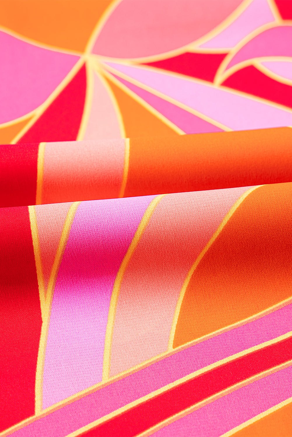 Maxi Dresses - Vibrant Rose Abstract Print Maxi Dress for Summer