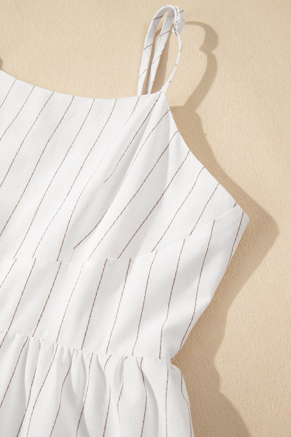 Maxi Dresses - Casual Summer Striped Midi Dress with Pockets