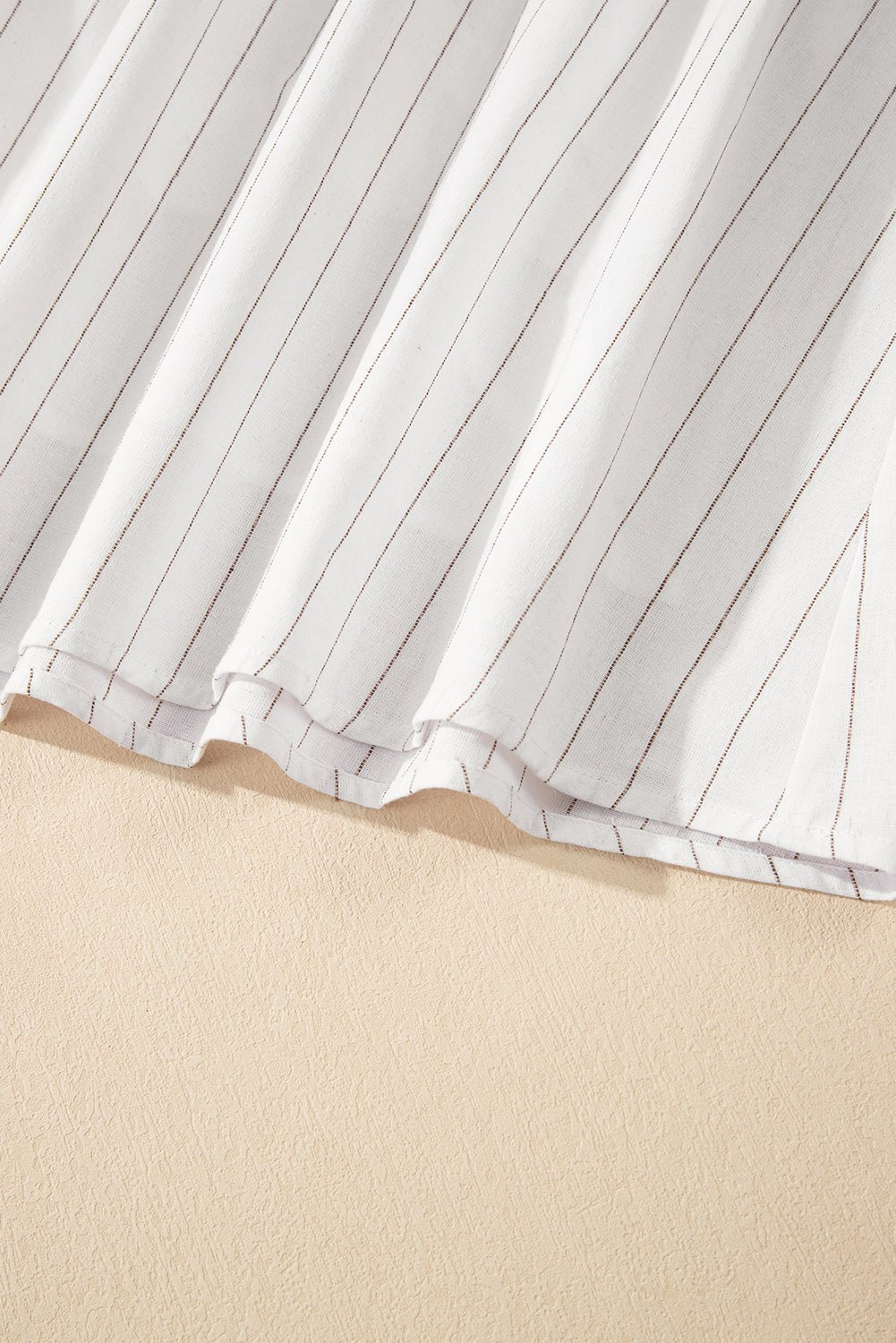 Maxi Dresses - Casual Summer Striped Midi Dress with Pockets