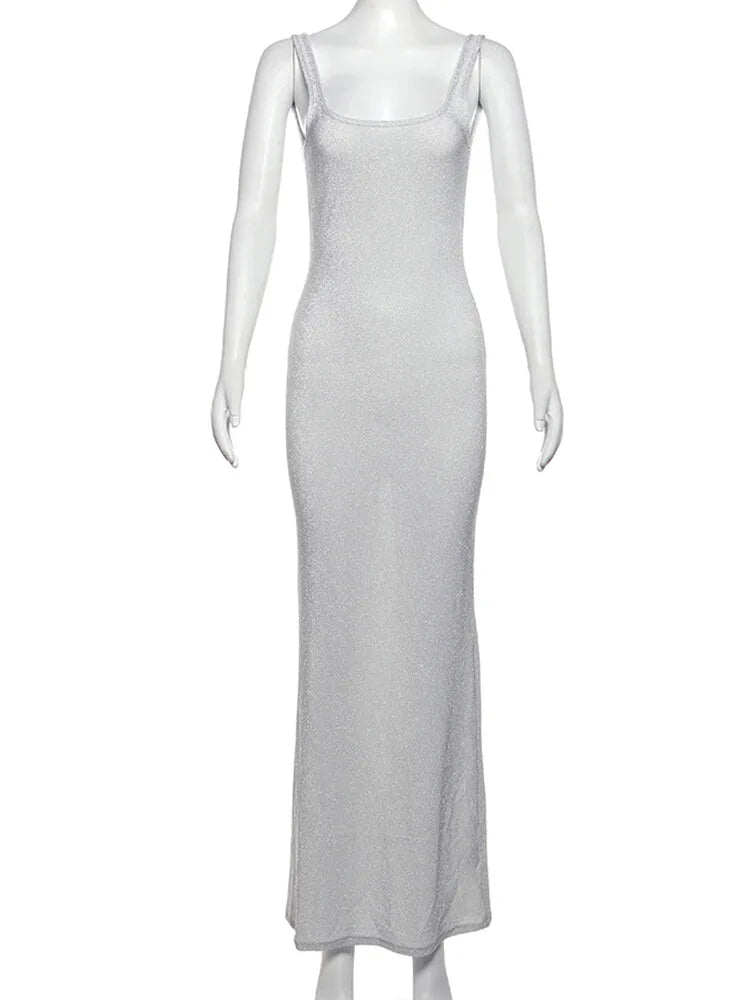 Maxi Gown - Silver Siren Sleeveless Maxi Gownโจ๐
