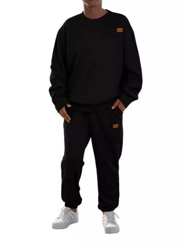 Men Outfits - Casual Sporty Men's Tracksuit Set Pants and Pullover