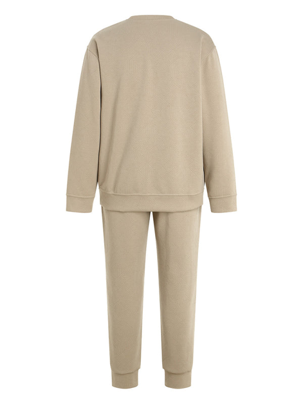 Men Outfits - Casual Sporty Men's Tracksuit Set Pants and Pullover