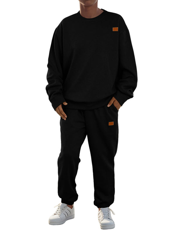 Men Outfits - Casual Sporty Men's Tracksuit Set Pants and Pullover