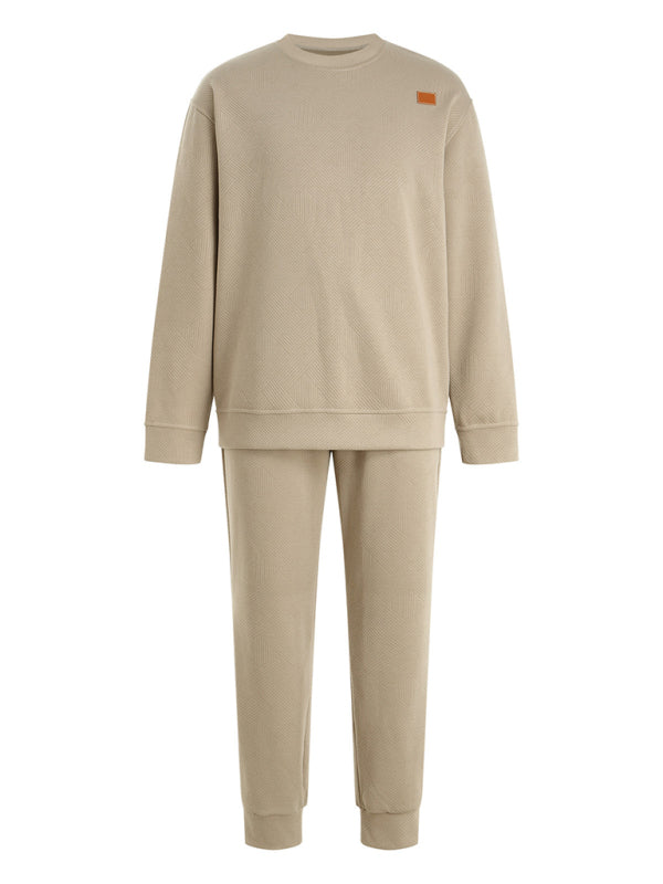 Men Outfits - Casual Sporty Men's Tracksuit Set Pants and Pullover