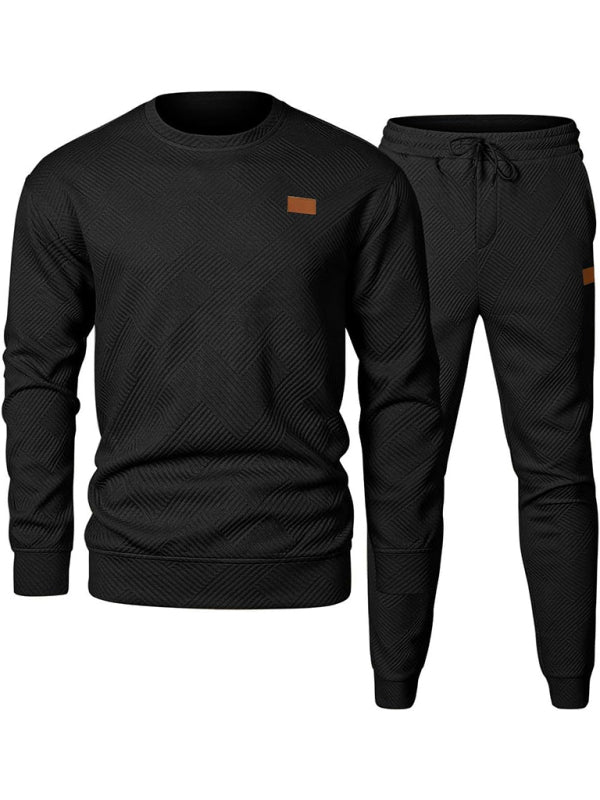Men Outfits - Casual Sporty Men's Tracksuit Set Pants and Pullover