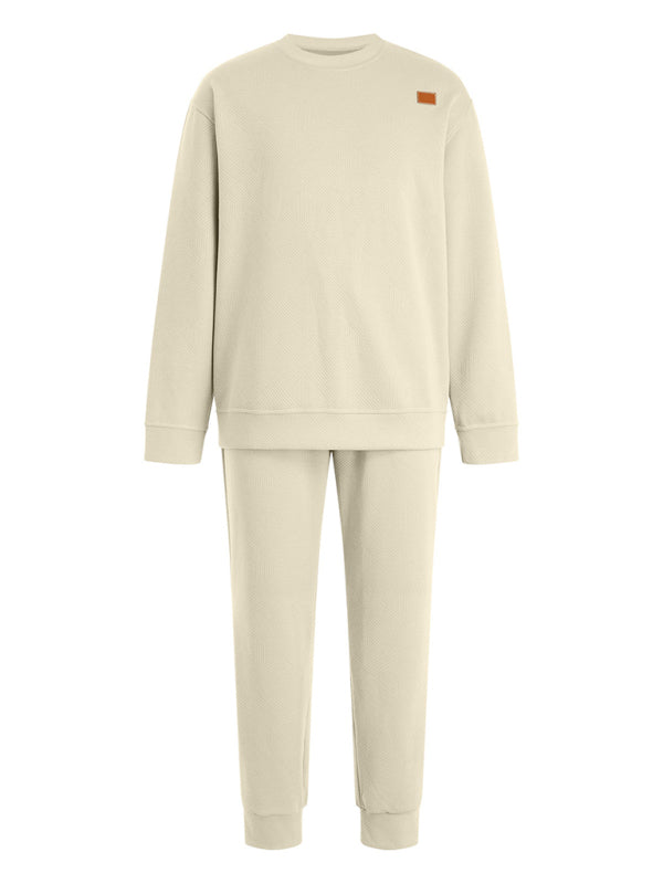 Men Outfits - Casual Sporty Men's Tracksuit Set Pants and Pullover