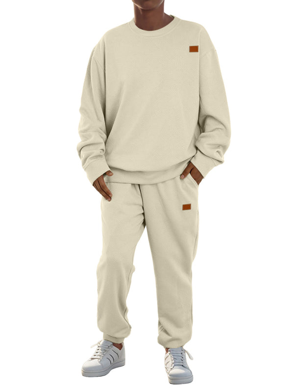 Men Outfits - Casual Sporty Men's Tracksuit Set Pants and Pullover