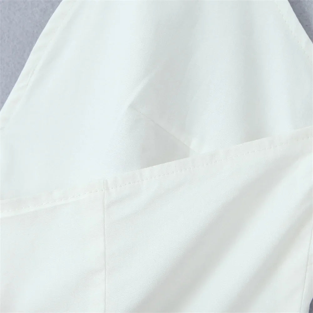 Midi Dresses- Halter Dress Perfect for Garden Weddings- - Pekosa Women Fashion