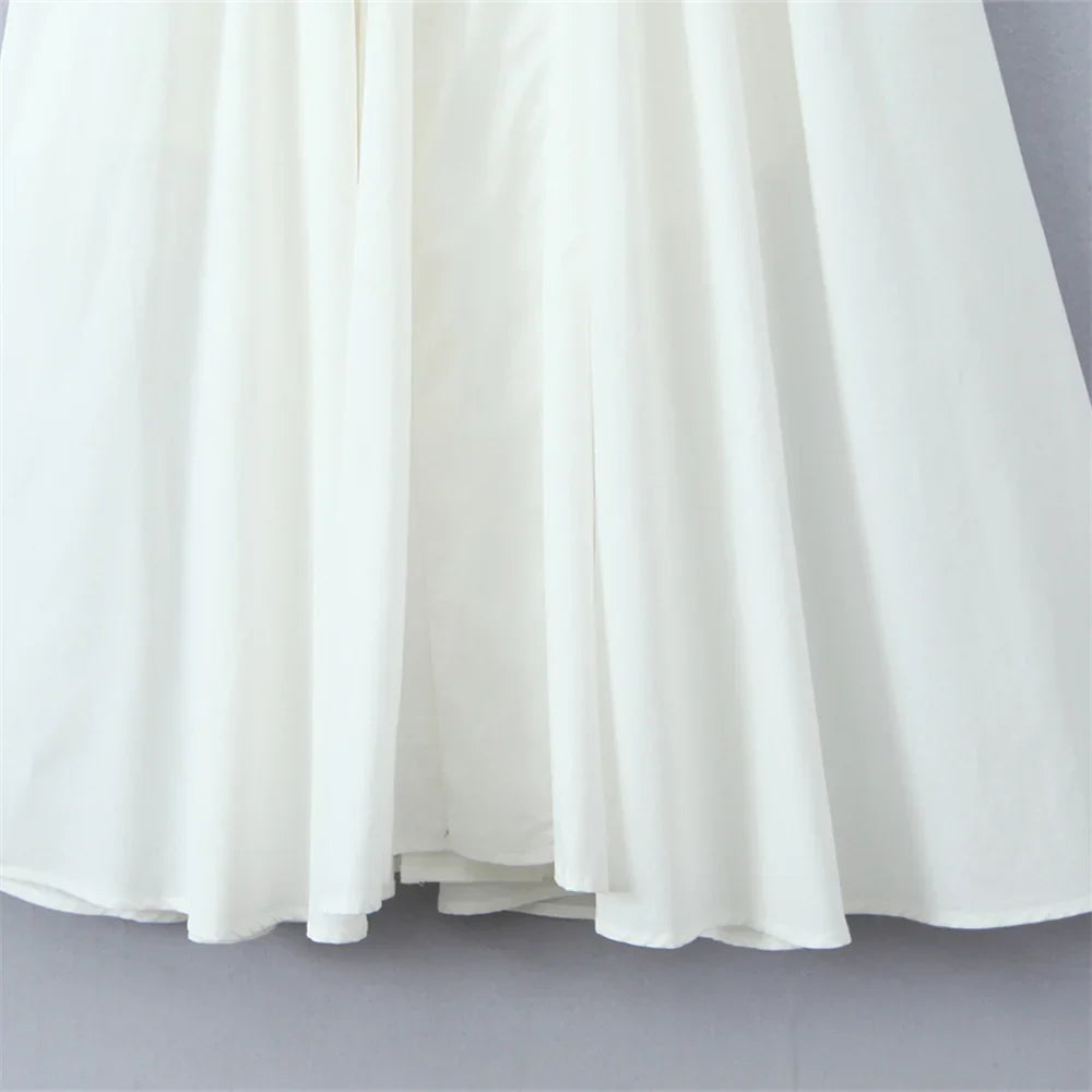 Midi Dresses- Halter Dress Perfect for Garden Weddings- - Pekosa Women Fashion