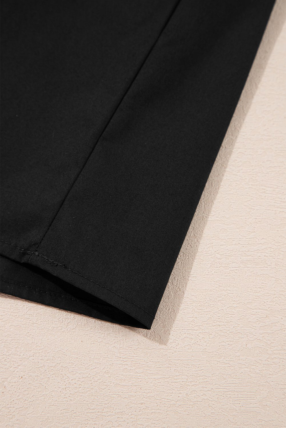 Mini Dresses - Black Summer Dress with Ricrac Trim