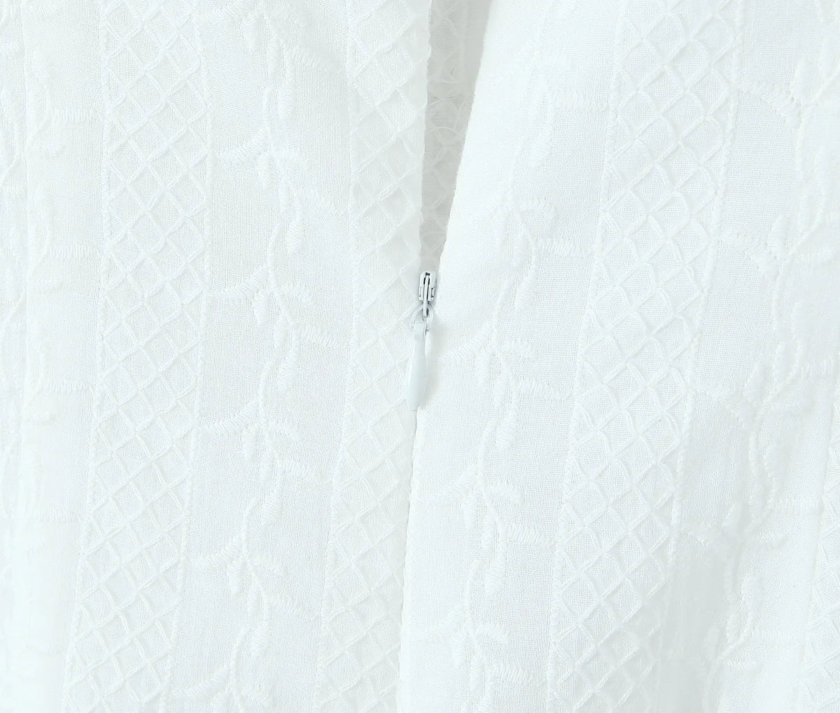 Mini Dresses- Cocktail Hour Embroidered Women's Textured Drop-Waist Dress for Summer- - Pekosa Women Fashion