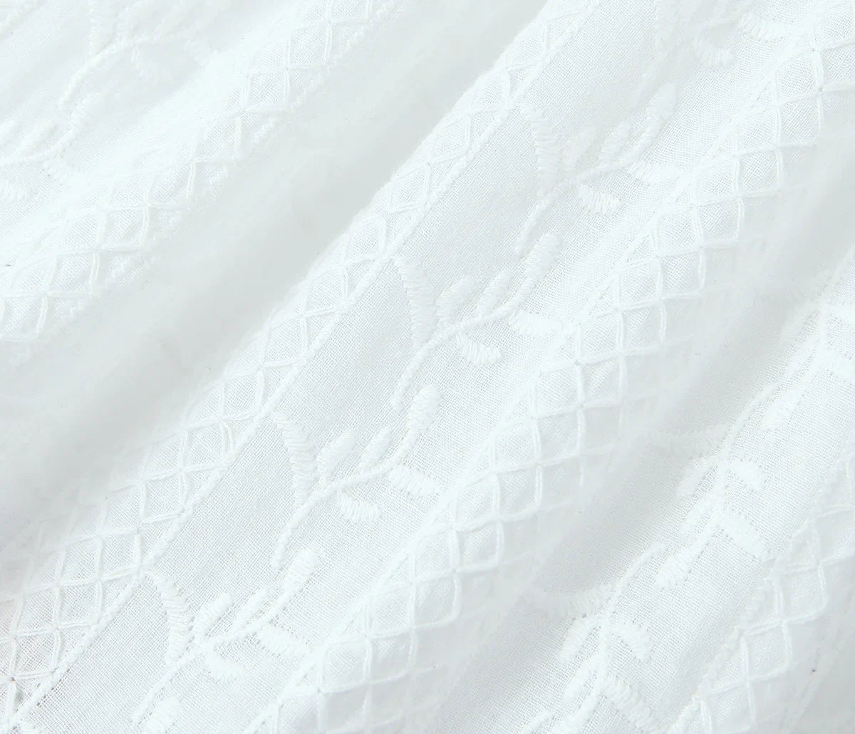 Mini Dresses- Cocktail Hour Embroidered Women's Textured Drop-Waist Dress for Summer- - Pekosa Women Fashion