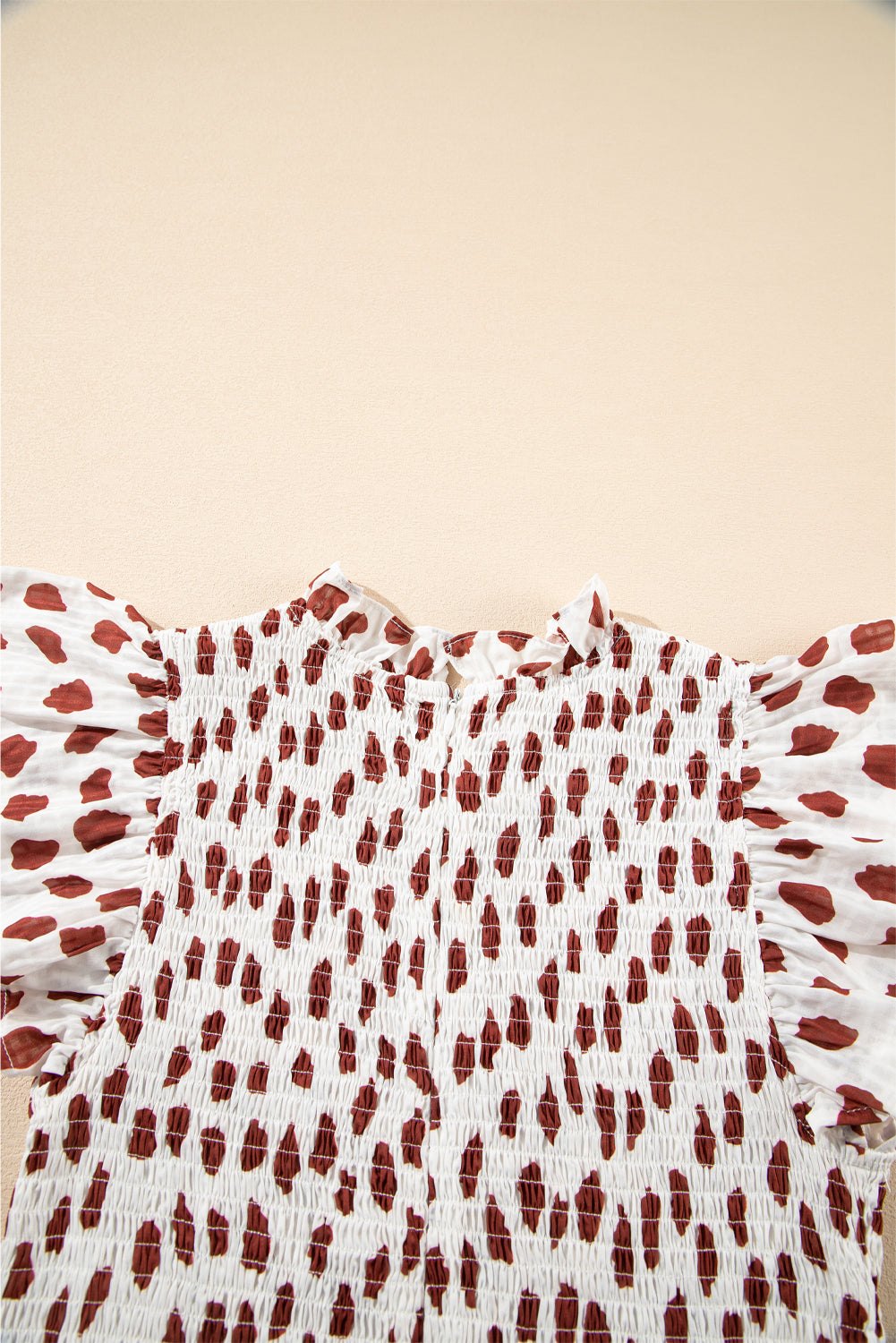 Mini Dresses - Abstract Heart Flutter Sleeve Dress - Perfect for Summer