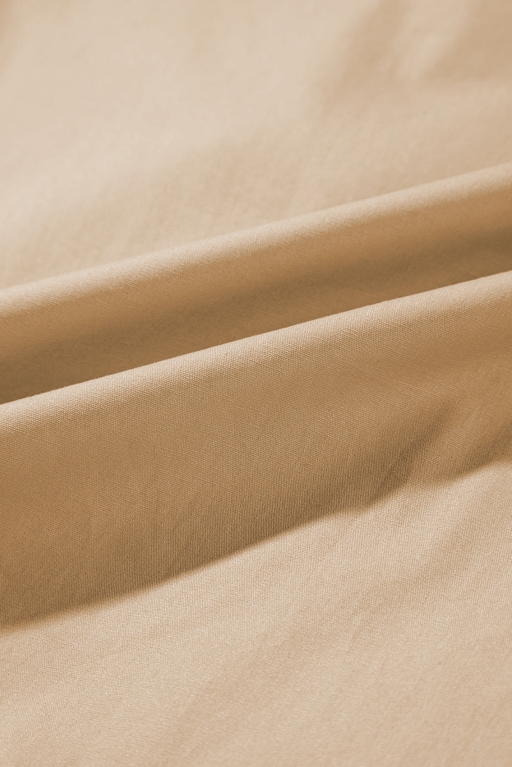 Mini Dresses - Casual Cotton Dress with Tie-up Front