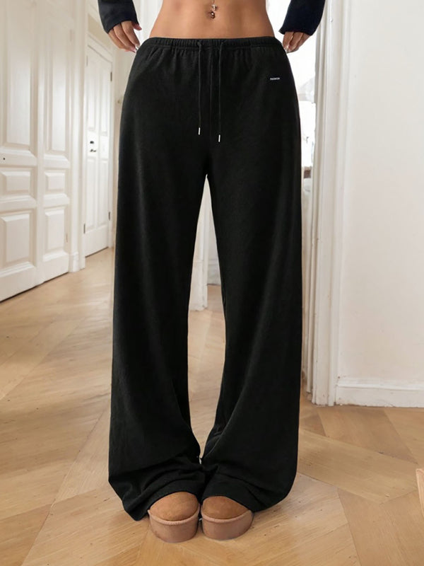 Pants - Wide-Leg Lounge Pants for Women