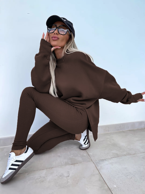 Sportliches Casual Set Leggings & Oversized Sweatshirt