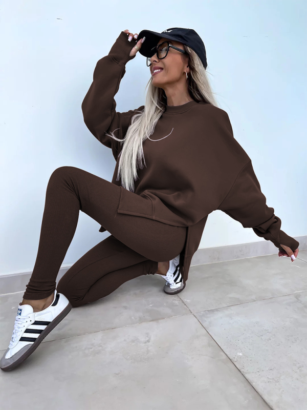 Sportliches Casual Set Leggings & Oversized Sweatshirt