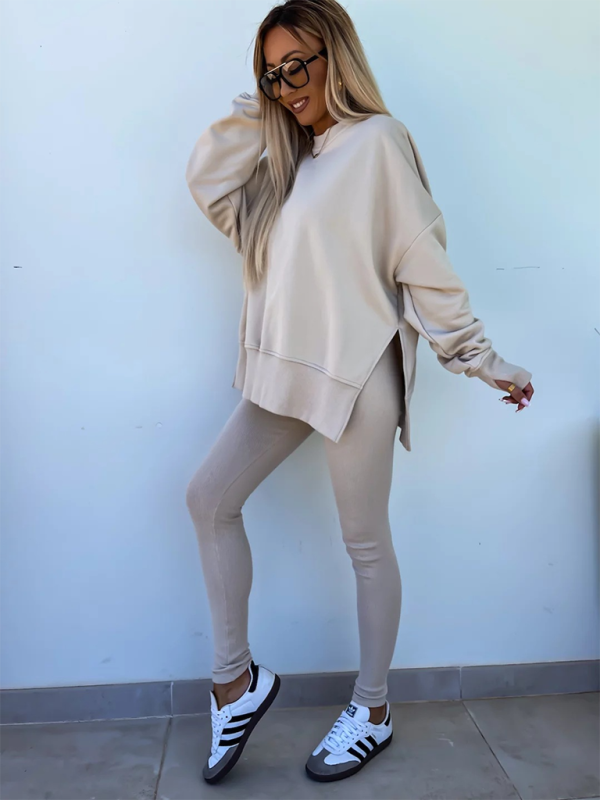Sportliches Casual Set Leggings & Oversized Sweatshirt