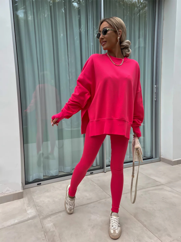 Sportliches Casual Set Leggings & Oversized Sweatshirt