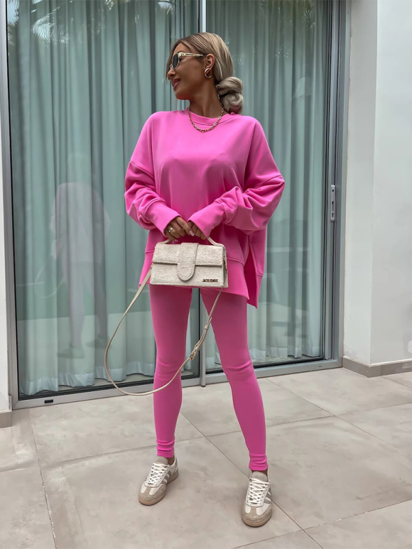 Sportliches Casual Set Leggings & Oversized Sweatshirt