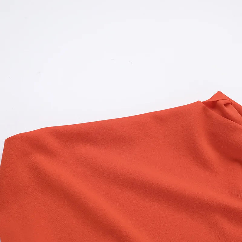 Party Dresses- Elegant One-Shoulder Cocktail Dress- - Pekosa Women Fashion