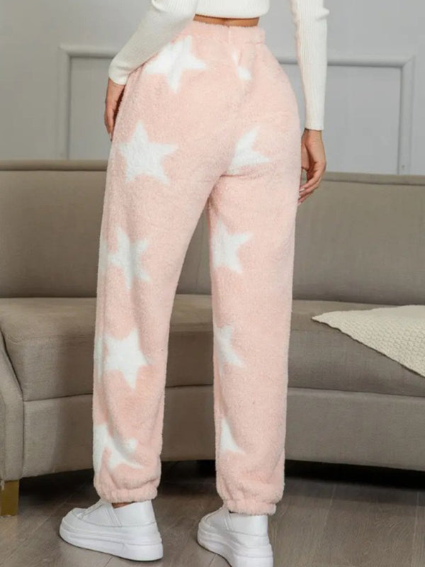 Pencil Pants - Teddy Bear Fleece Loungewear Pants