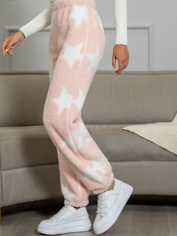 Pencil Pants - Teddy Bear Fleece Loungewear Pants