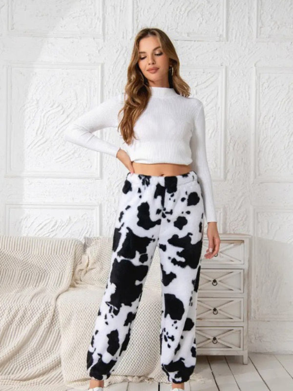 Pencil Pants - Teddy Bear Fleece Loungewear Pants
