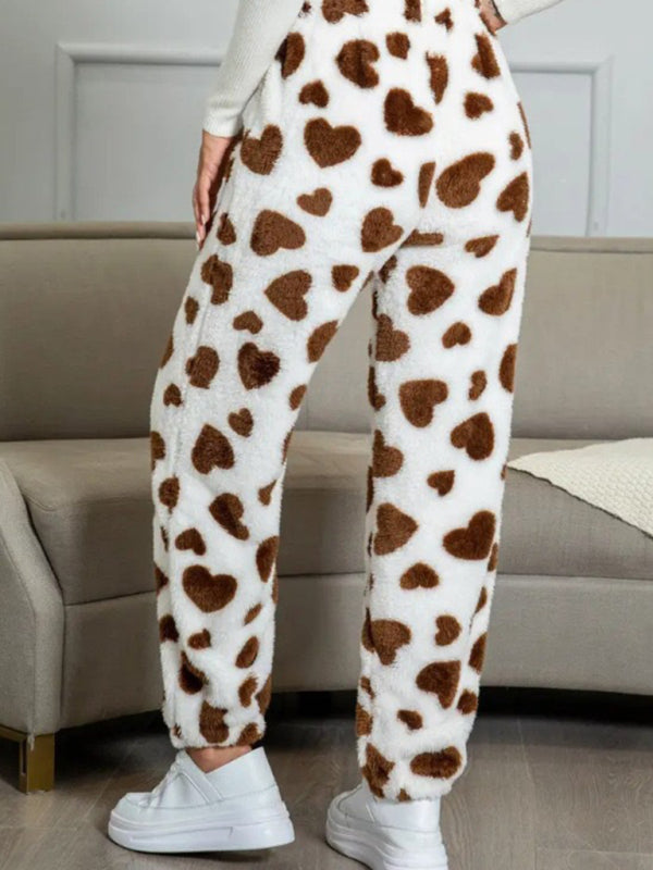 Pencil Pants - Teddy Bear Fleece Loungewear Pants