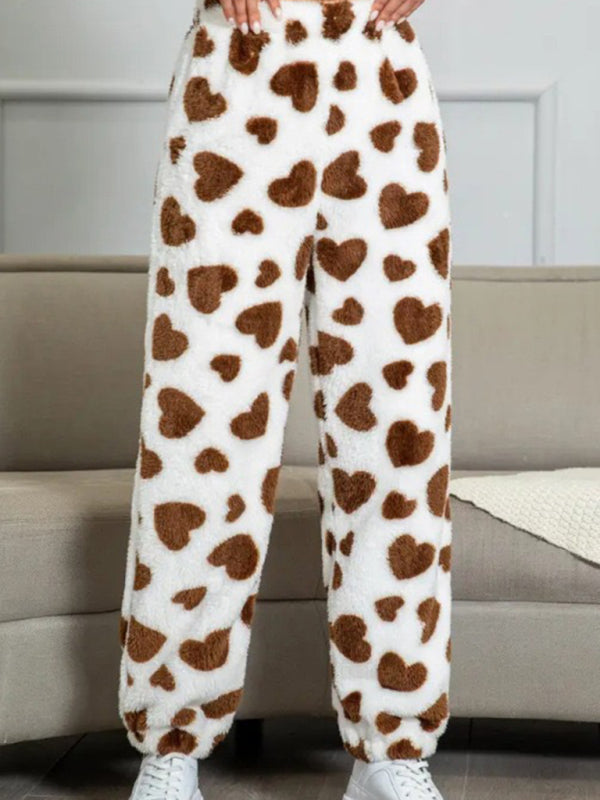 Pencil Pants - Teddy Bear Fleece Loungewear Pants