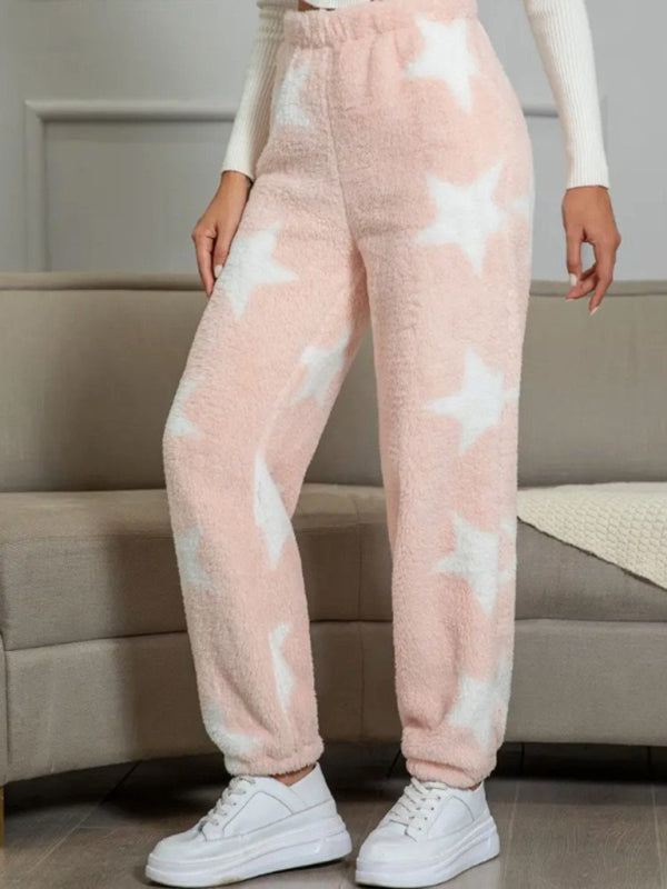Pencil Pants - Teddy Bear Fleece Loungewear Pants