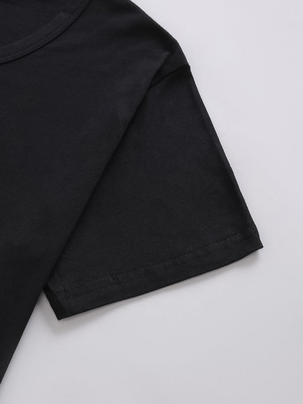 Print Tees - Mama Leopard Print Black Tee โ Perfect Match!