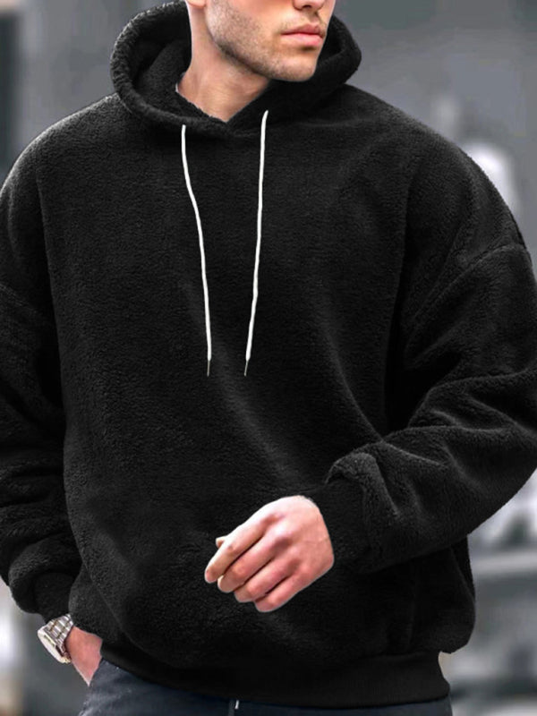 Pullovers - Men's Everyday Fleece Hooded Pullover - Winter Essential