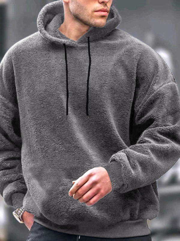 Pullovers - Men's Everyday Fleece Hooded Pullover - Winter Essential