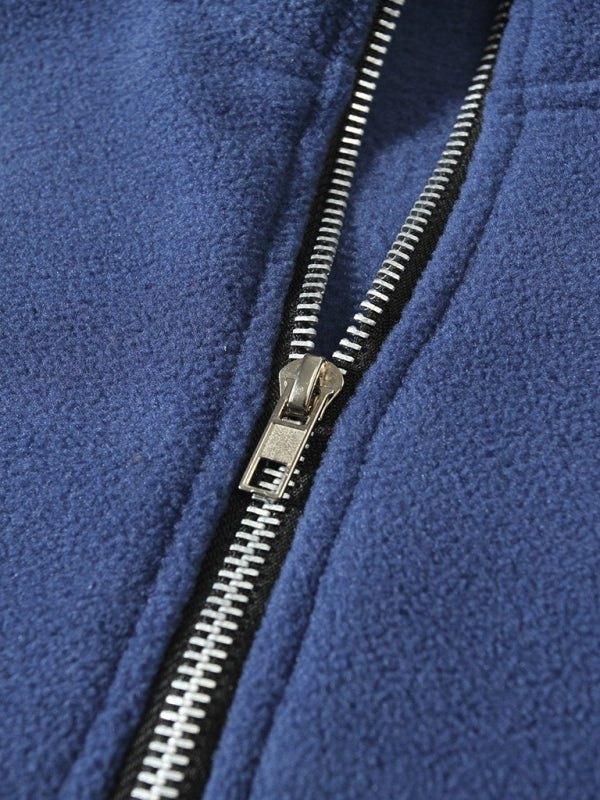 Pullovers - Men's Fleece Pullover - Half-Zip Sweatshirt for Easy Wear