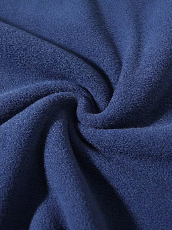 Pullovers - Men's Fleece Pullover - Half-Zip Sweatshirt for Easy Wear