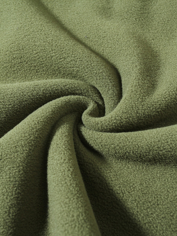 Pullovers - Men's Fleece Pullover - Half-Zip Sweatshirt for Easy Wear