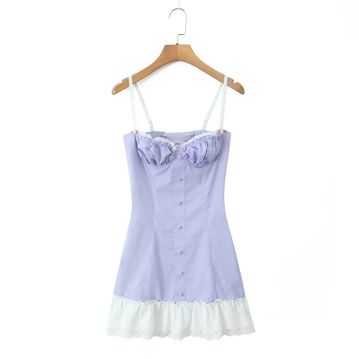 Romantic Dresses - Pleated Bust Summer Cocktail Dress with Sweetheart Neckline