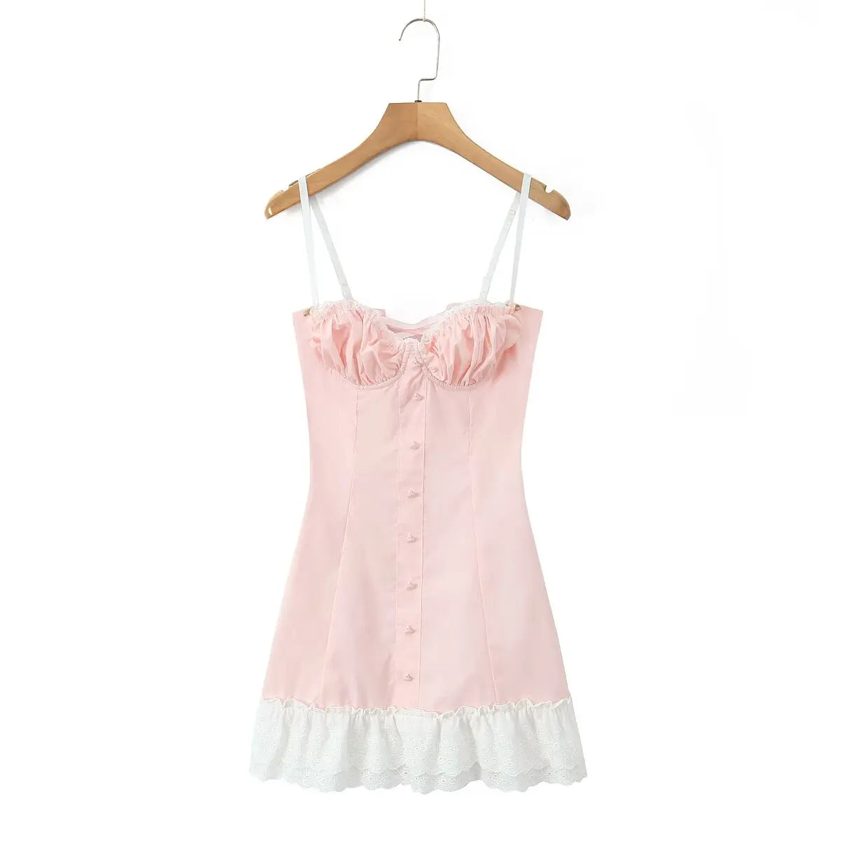 Romantic Dresses - Pleated Bust Summer Cocktail Dress with Sweetheart Neckline