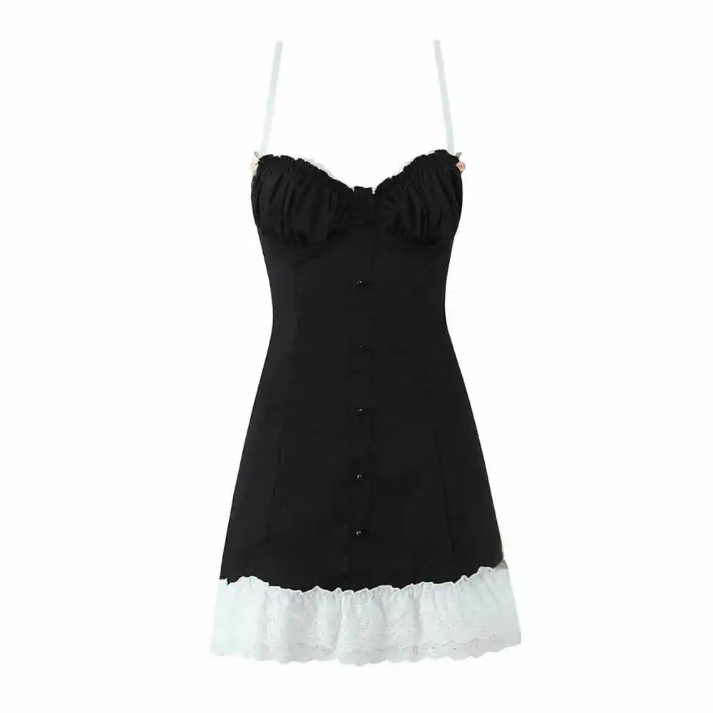 Romantic Dresses - Pleated Bust Summer Cocktail Dress with Sweetheart Neckline