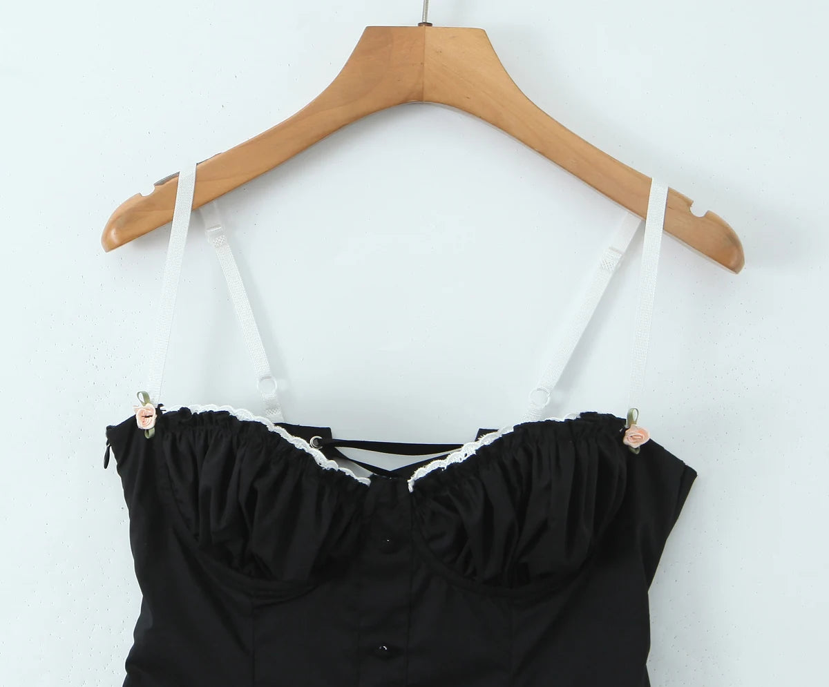 Romantic Dresses - Pleated Bust Summer Cocktail Dress with Sweetheart Neckline