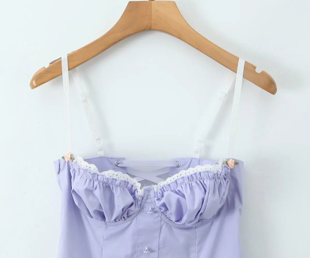 Romantic Dresses - Pleated Bust Summer Cocktail Dress with Sweetheart Neckline