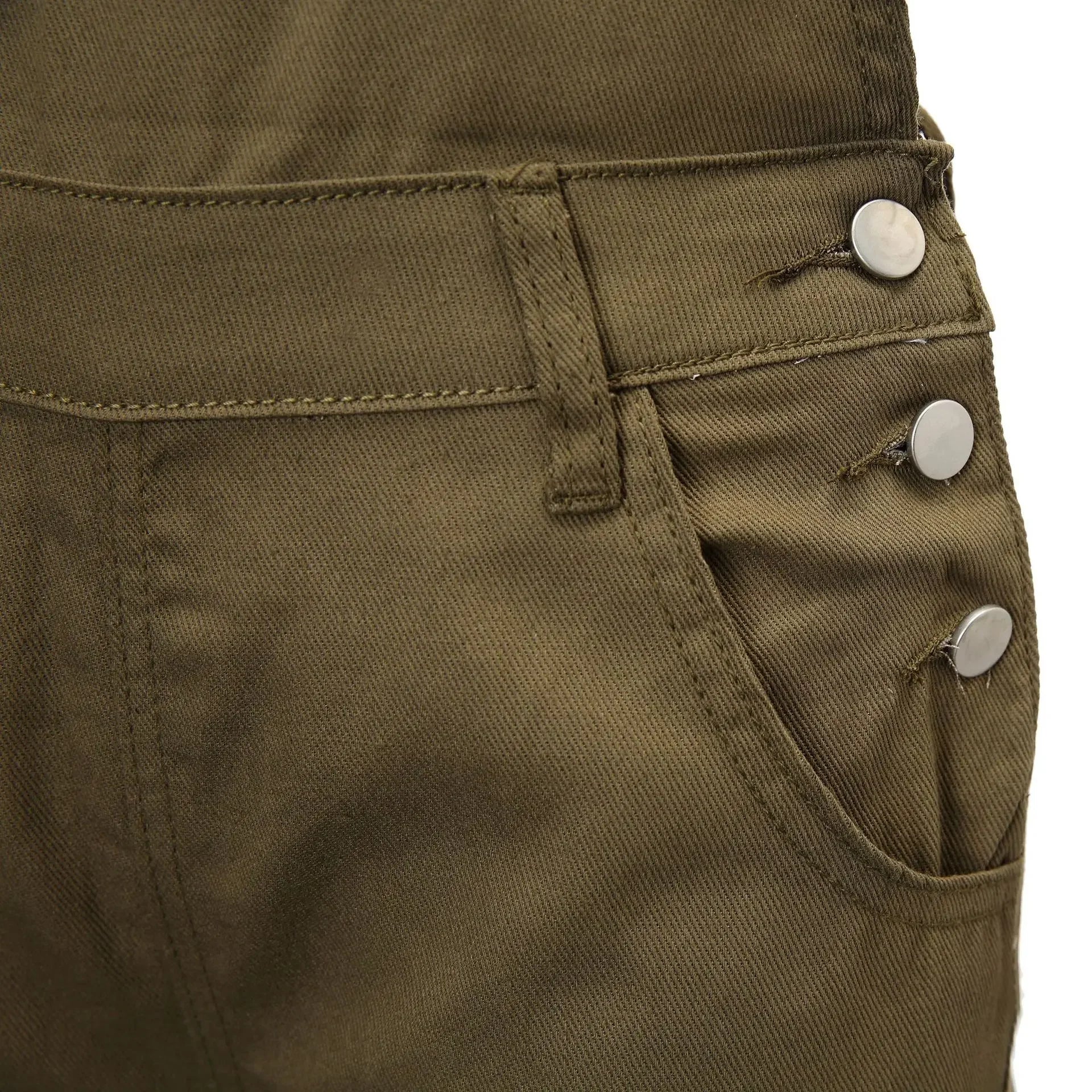 Rompers- Summer Essentials Rompers - Denim Bib Short Overalls- - Pekosa Women Fashion