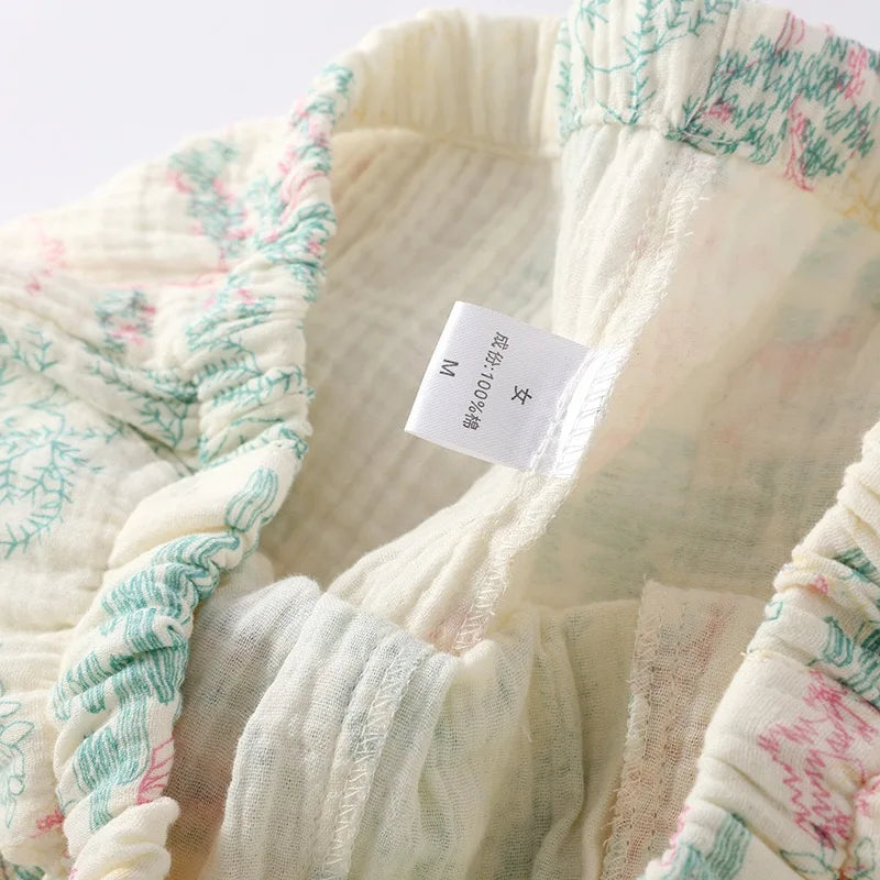 Pajamas - 2025 New Women's Sleepwear Long Sleeve V-neck High Aesthetic Value Cotton yarn Autumn/winter Home Clothes Suit