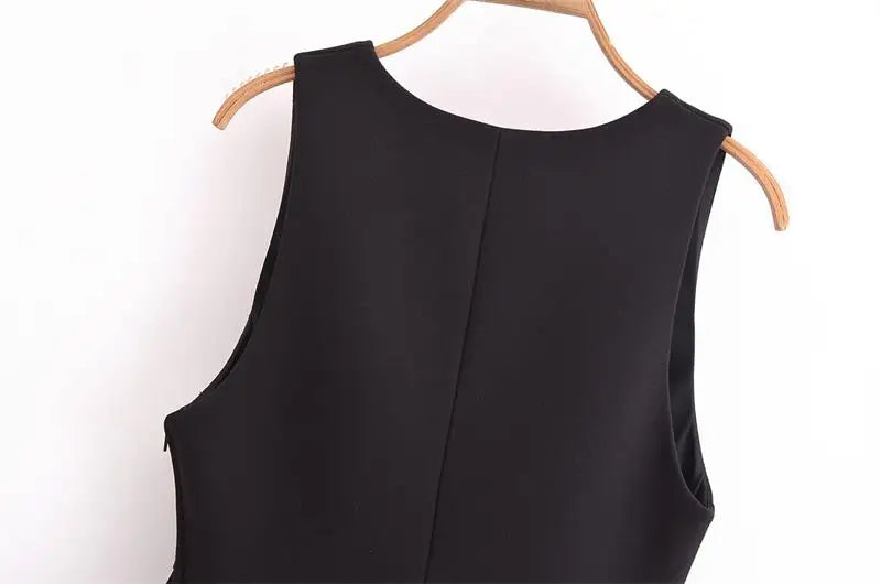 Peplum Tops - Elegant Women's Tops Tank Autumn 2024 Chic V-neck Party Tank Tops Women's Street Fashion Youth Joker Tops