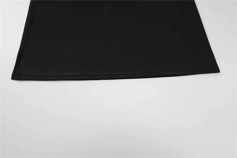 Party Dresses - Black Sexy Dress Sets Women Spaghetti Strap Bodysuit And Maxi Skirt Matching Sets Backless Slim Fit Long Skirt Set