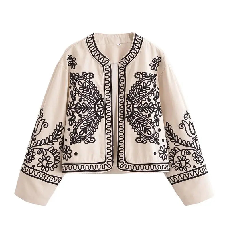 Jackets - Autumn New Jackets Women's 2024 New Chic Embroidery Elegant Young Women's Jacket Coat Fashion Street Joker Holiday Jacket