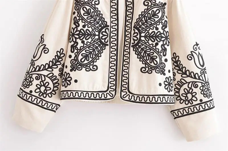 Jackets - Autumn New Jackets Women's 2024 New Chic Embroidery Elegant Young Women's Jacket Coat Fashion Street Joker Holiday Jacket