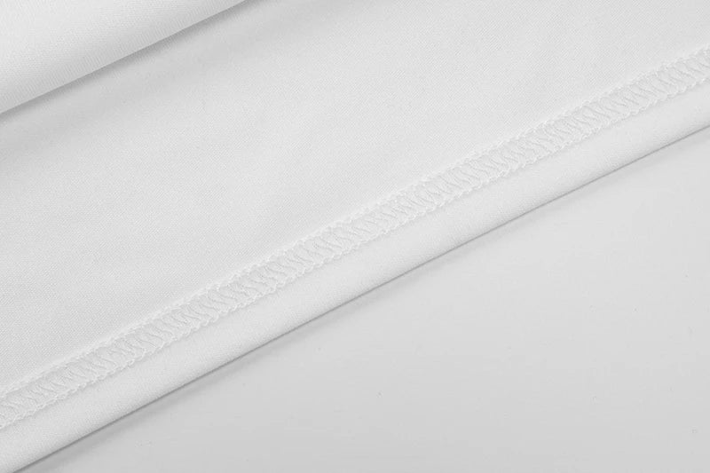 Mini Dresses - Sexy Half High Collar Half Sleeve Patchwork Mini Dress Women Slim Elegant High Waist Dress Streetwear Female Clothes