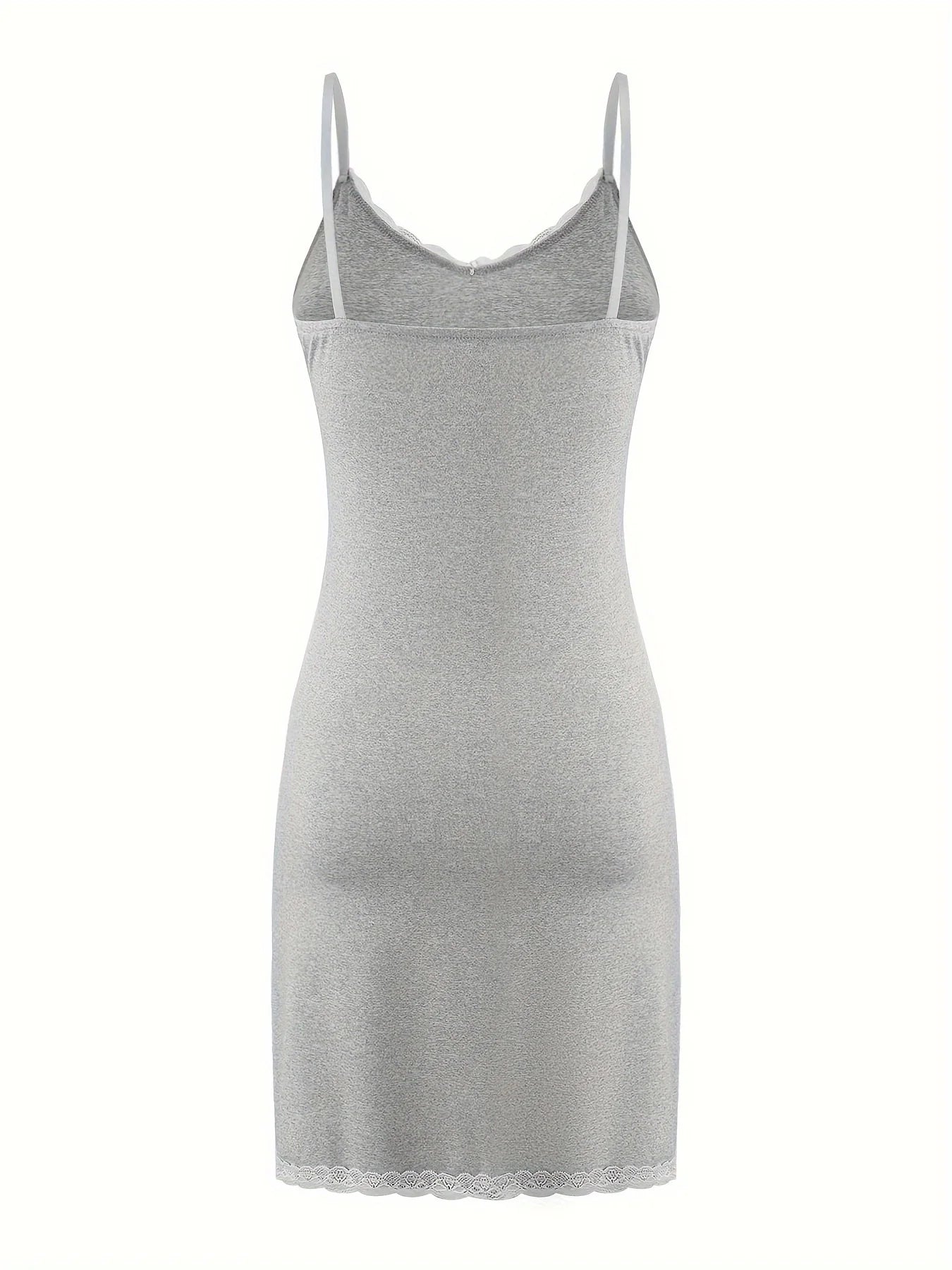 Nightdresses - Women's Sling Pajamas Dress Can Wear Lace Lace Tight Sexy Home Clothes